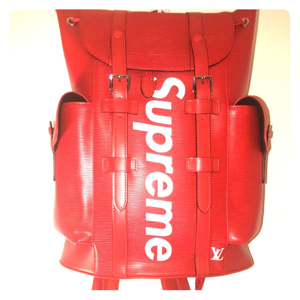 Louis V x Supreme Christopher backpack